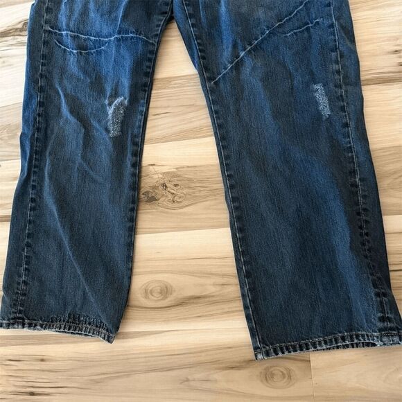 Vintage Seven7 Women's Straight Jeans Size 22 Blue Medium Wash Distressed - Picture 3 of 8